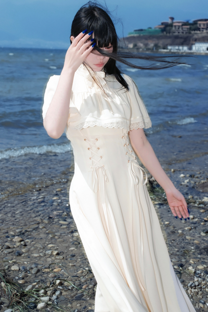 フレンチレトロレースドレス