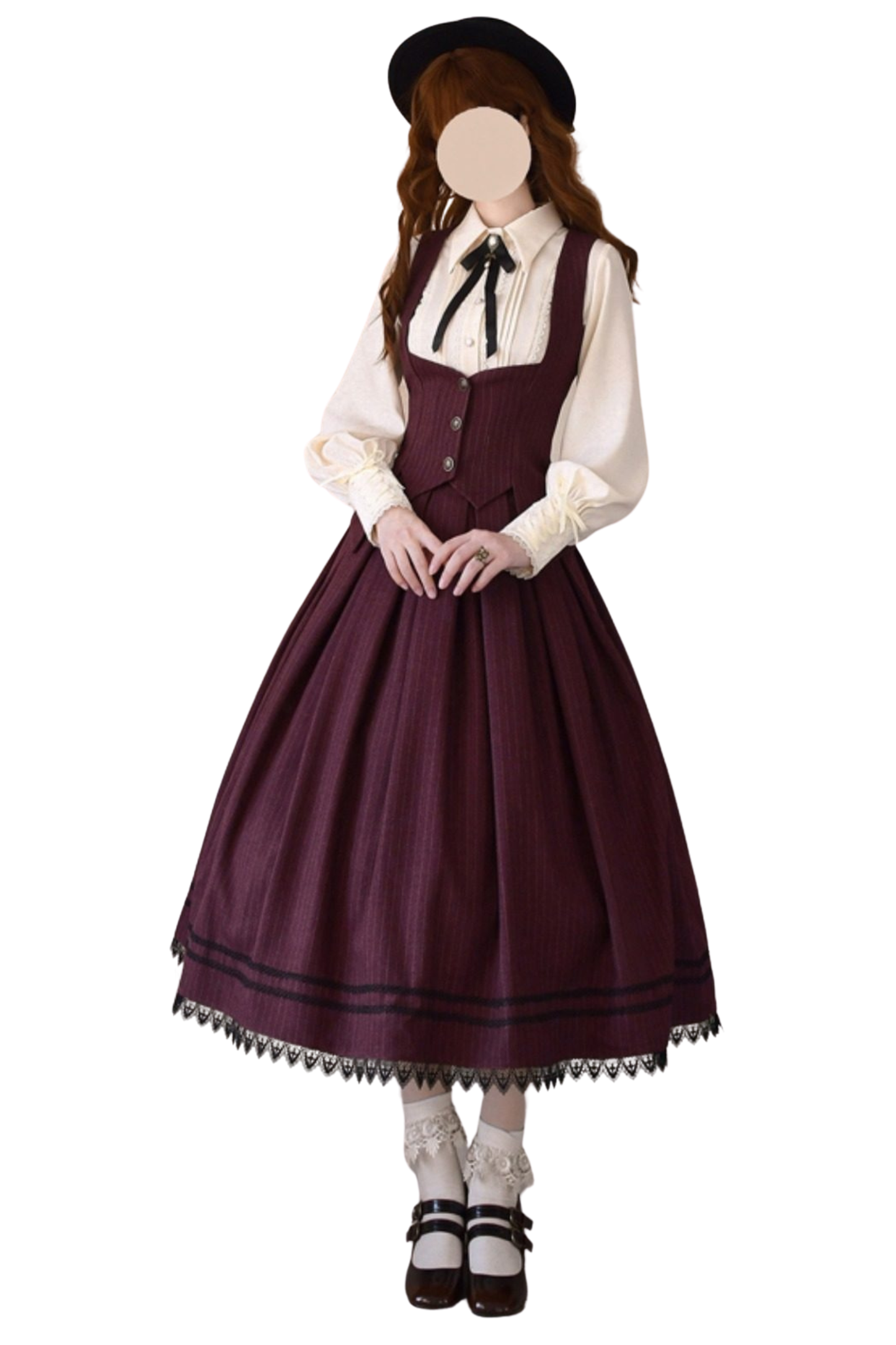 Retro Stripe Letter Skirt