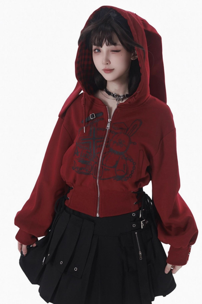 ラビットフーディー+スカート