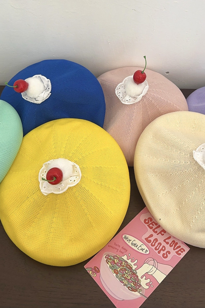 チェリーベレー帽