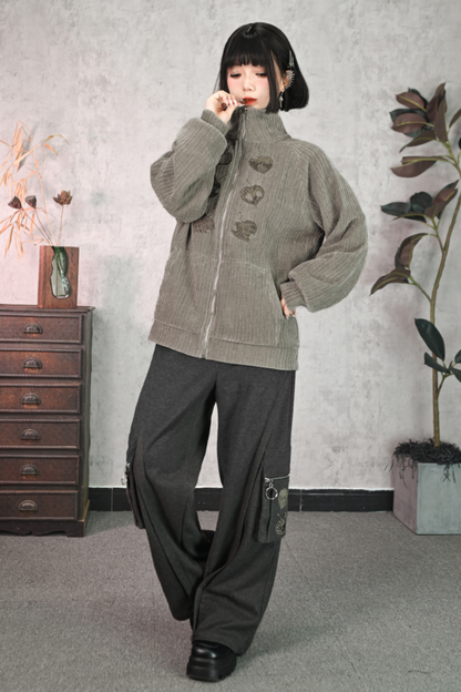 China Mode High Neck Zipper Jacket