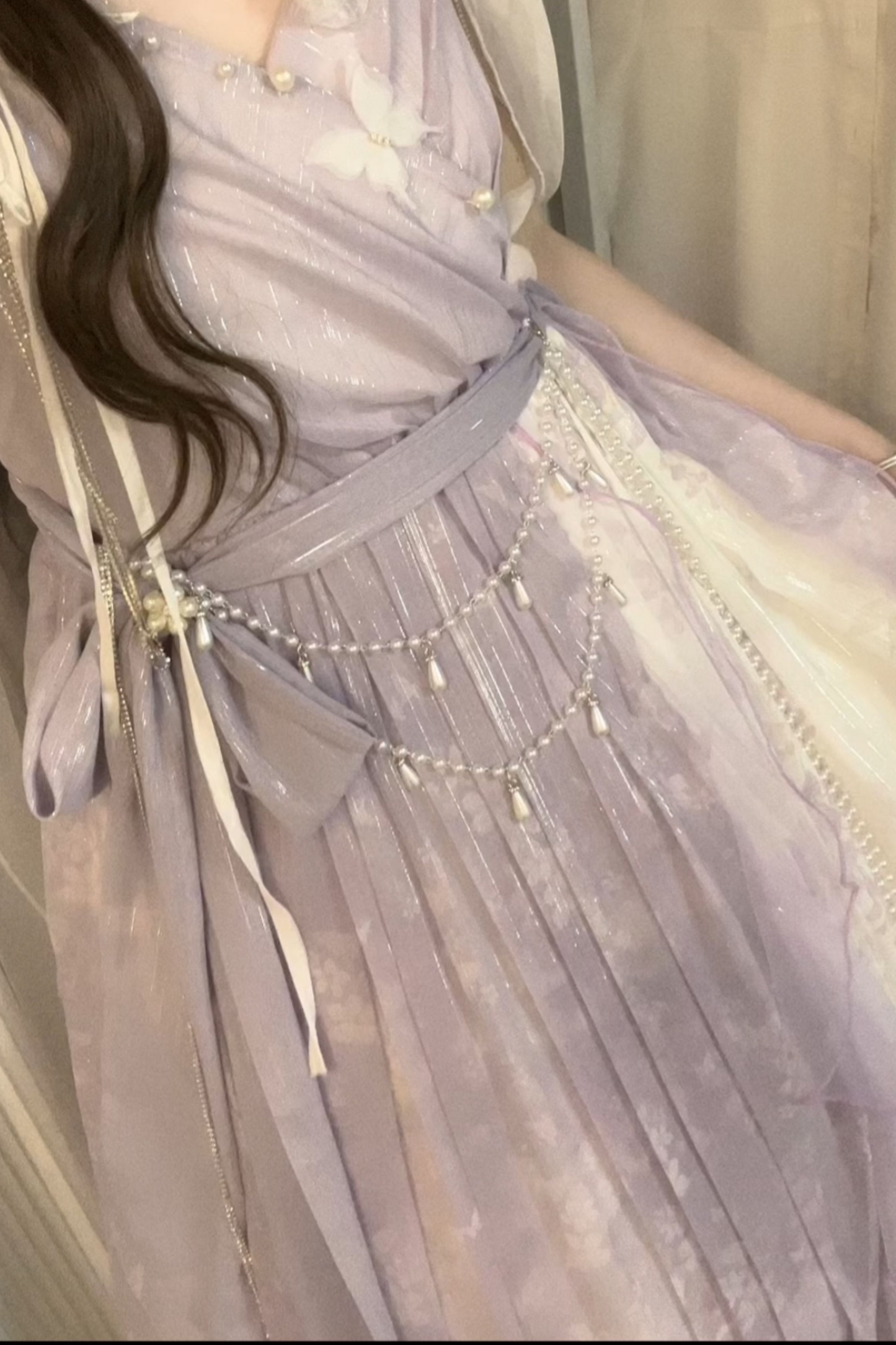 [Reservations] Sweet is Elegant Girly Dress + Shawl + Necklace