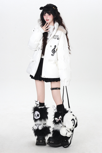Cat Melody Fur Hooded Jacket