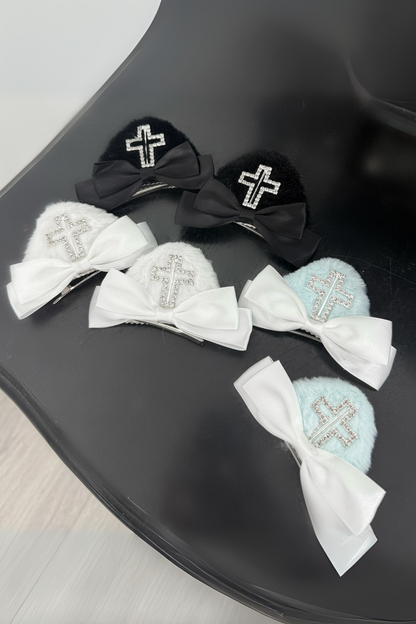 クロス猫耳クリップ