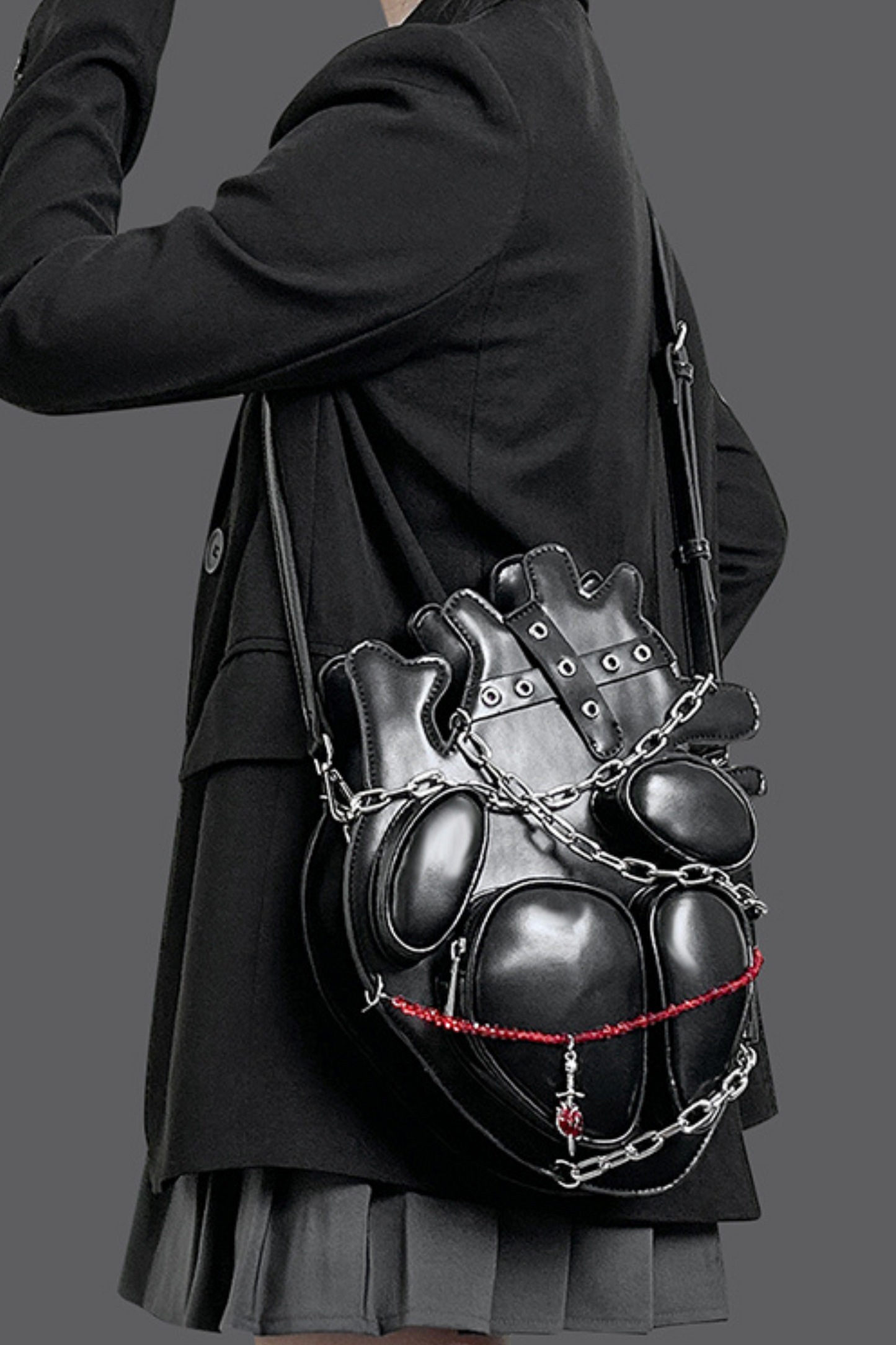 ダークバンドルチェーンゴシックパンクメタルベイブスバッグ