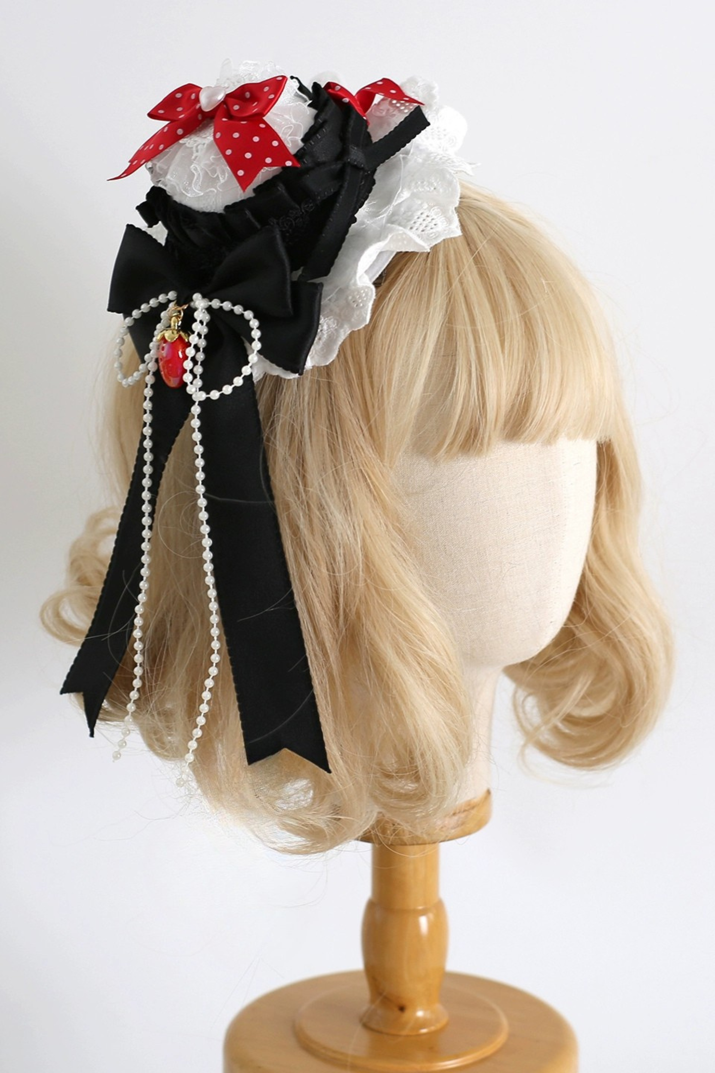 ストロベリードットケーキヘアアクセサリー