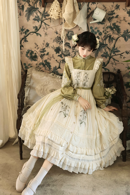 【予約商品】レトロチャイナエレガントロリータドレス+トップス