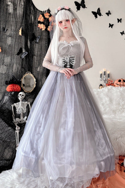 Ghost Bride Zombie Masquerade Dress