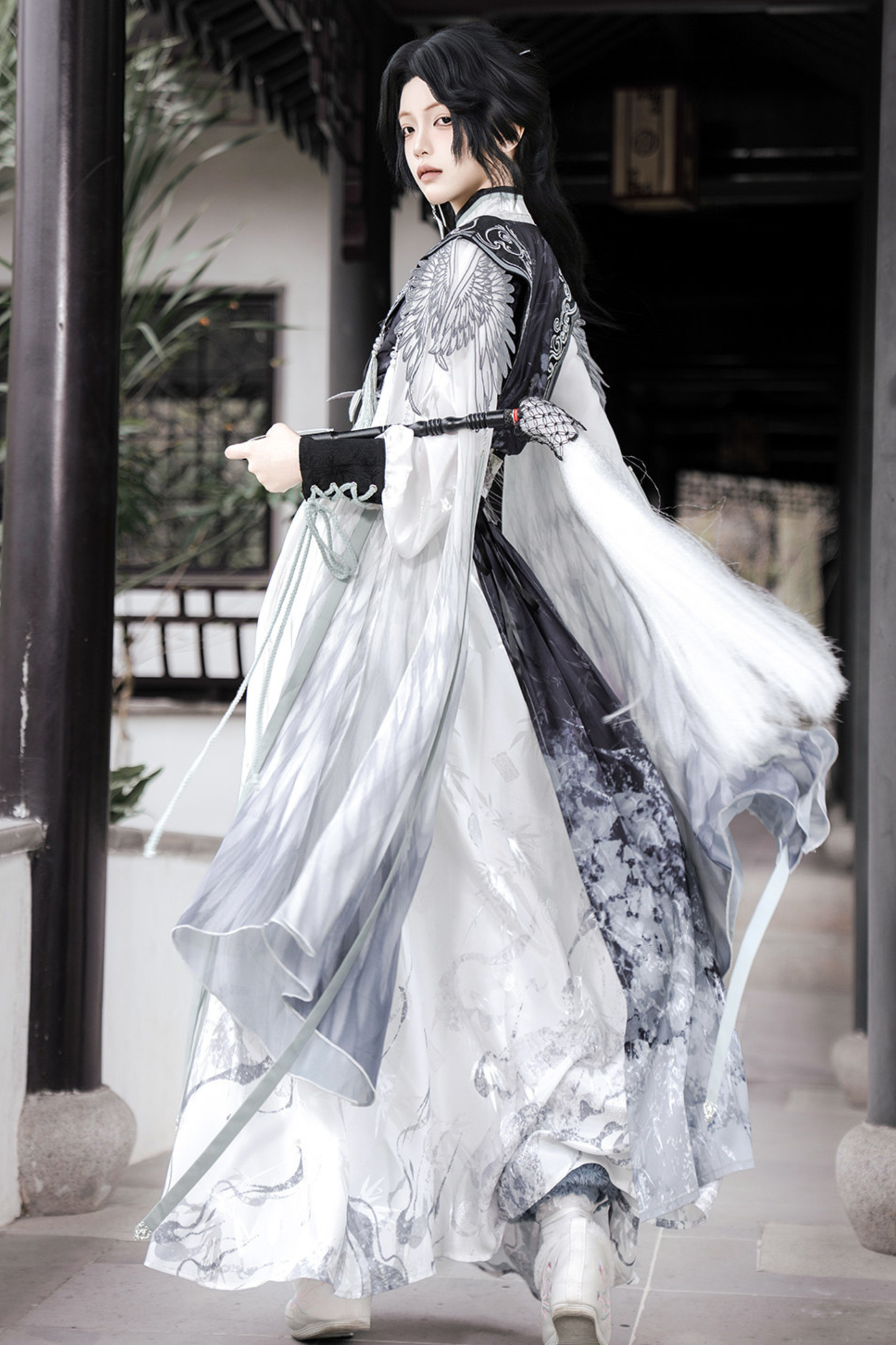 チャイナビッグスリーブケープ+シャツ+ロングスカート+ウエストベルト+チャイナトップス+スカート+キャミソールドレス+レッグウォーマー