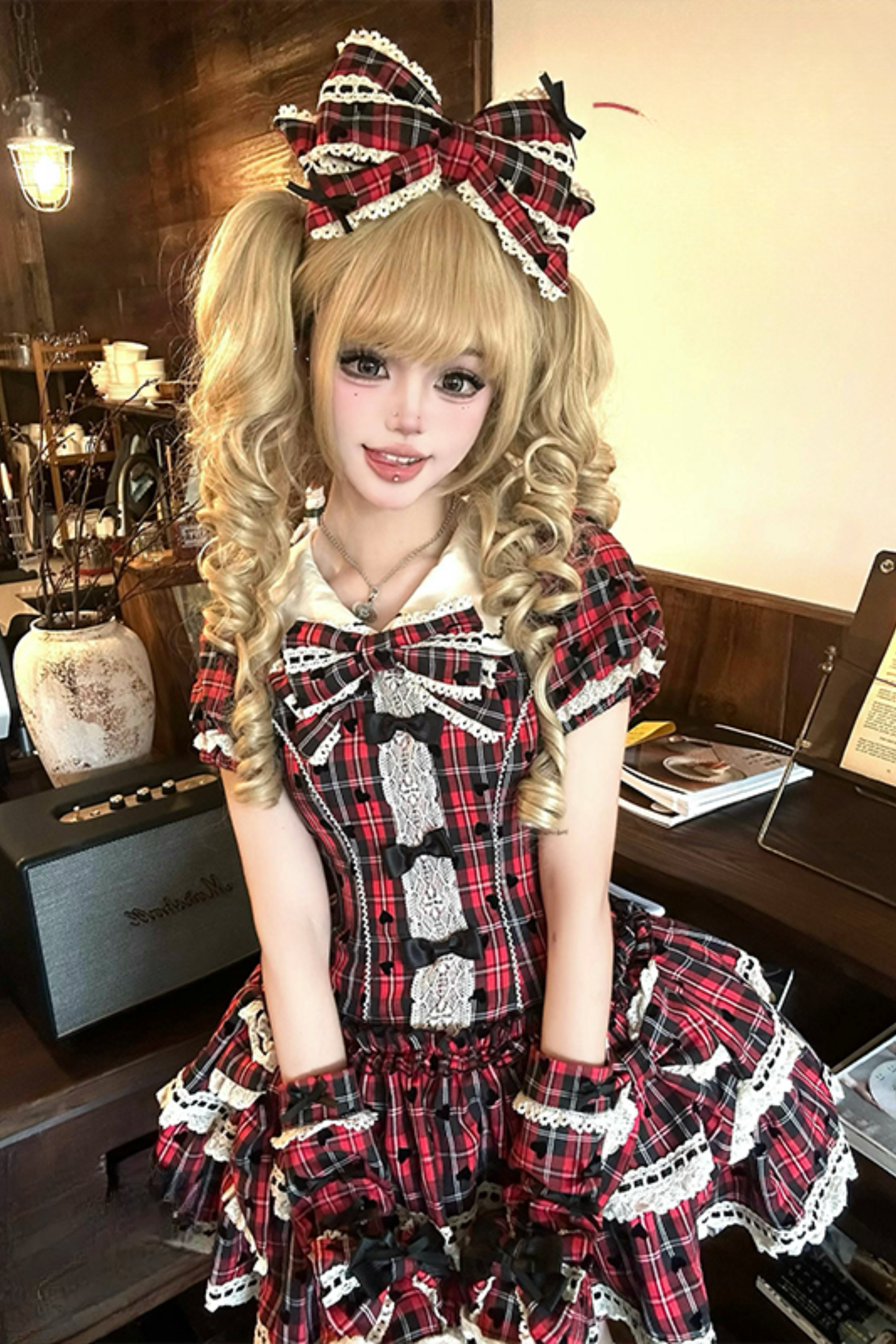 Checkered Sweetheart Lolita Dress