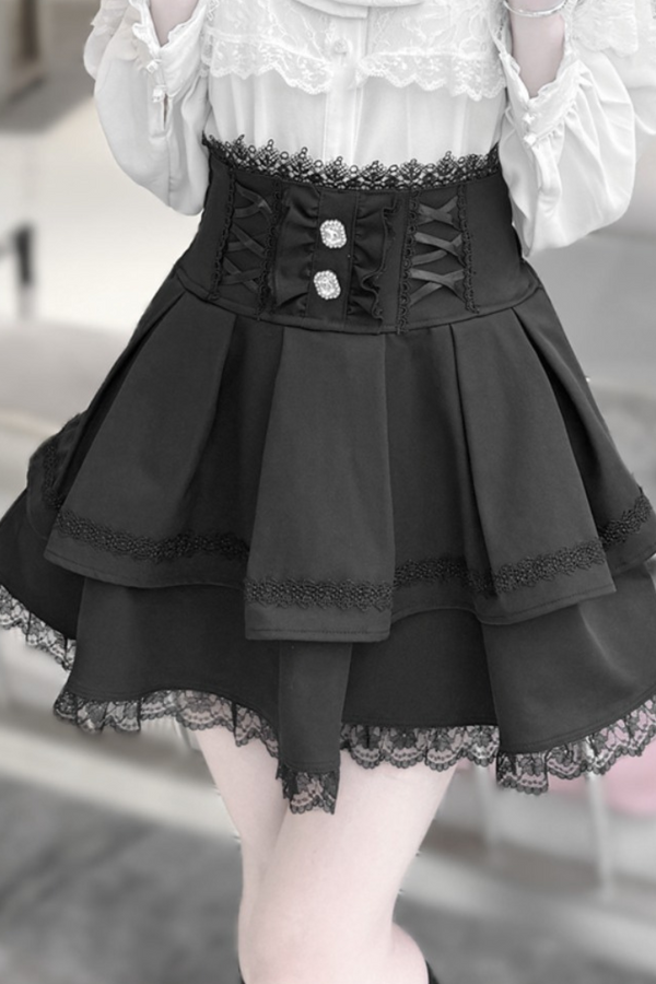 ダークムーンシャドウマントベールシャツ+スカート