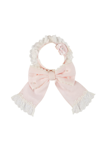 Lace Rabbit Ear Headband + Ribbon Necklace