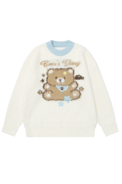 ベアモヘアニットセーター