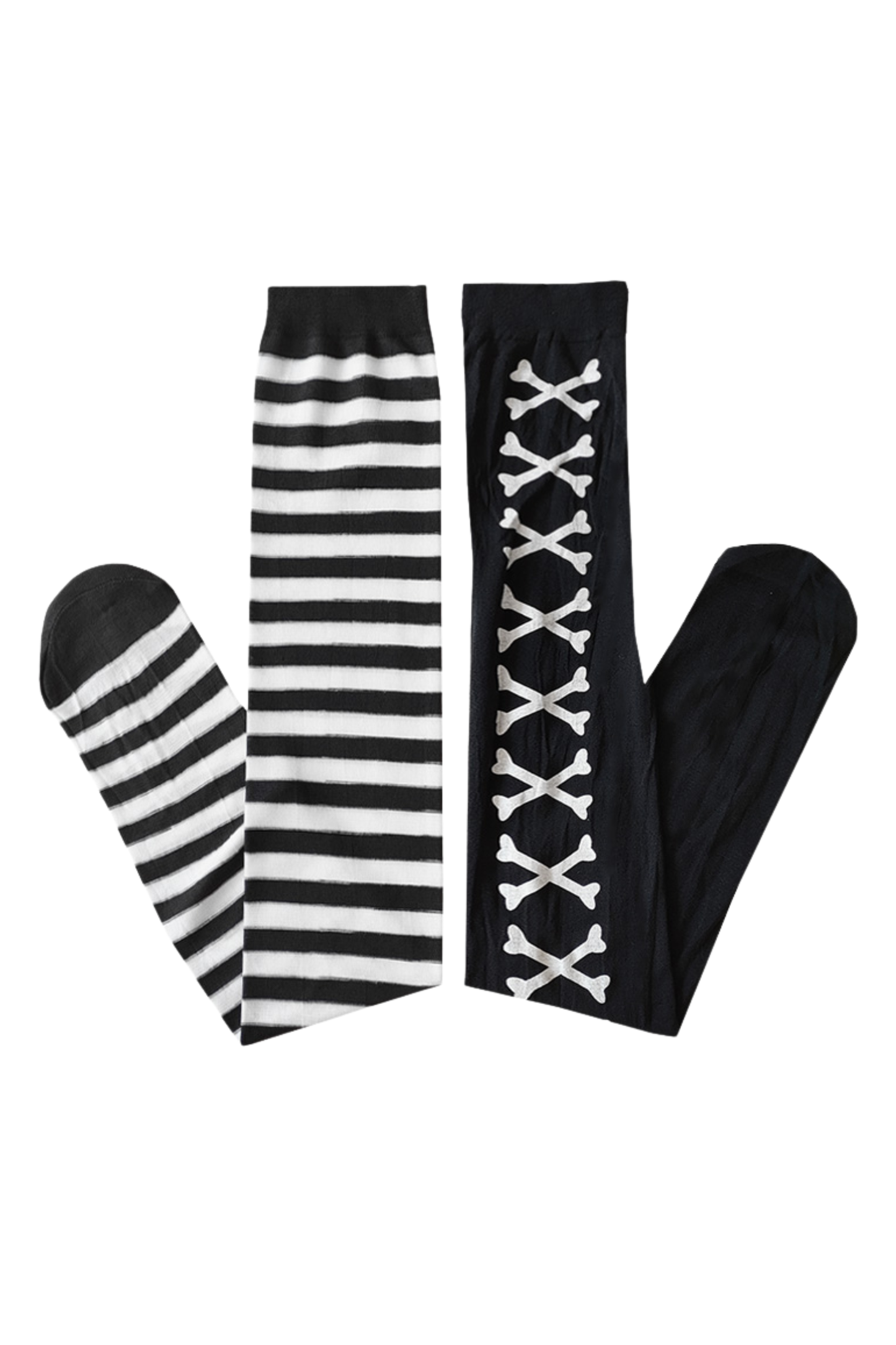 アシンメトリカルゴシックロリータニーハイソックス