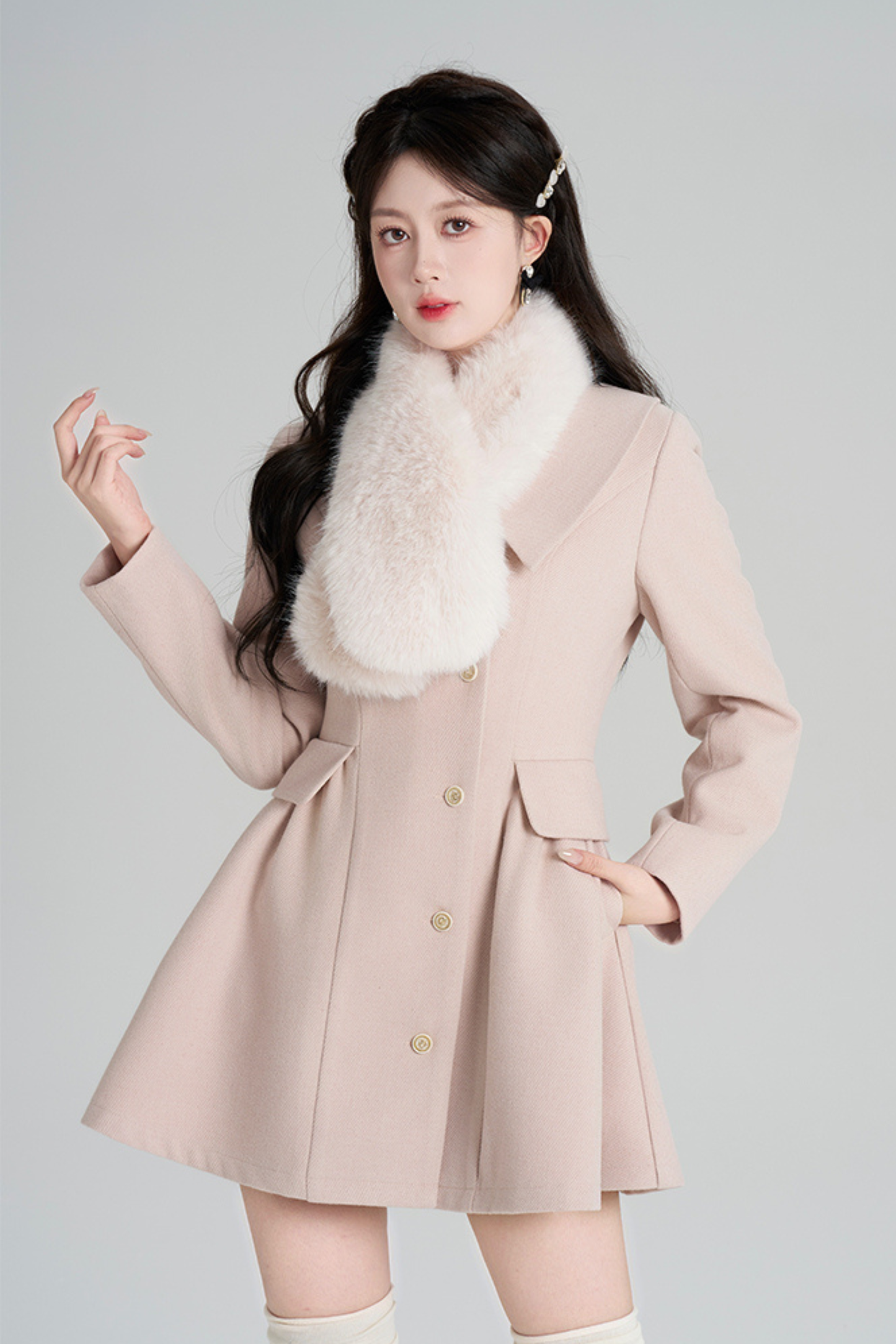 フレンチスイートパッドウエストコート