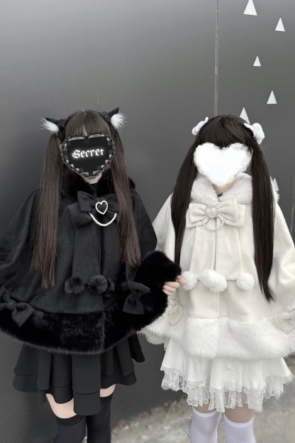 猫耳スノーケープ