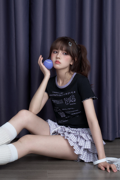 キュートブラーラーリボンTシャツ