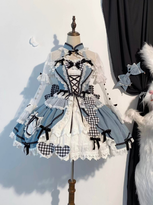How can you not get enough lolita original design Alice Chinese split dress - Freya's skirt - intention