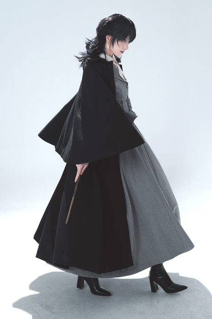 Umbrella Vintage Style Trailing Vest + Long Skirt + Short Skirt