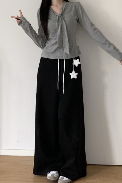 ワイドレッグスターペンダントパンツ