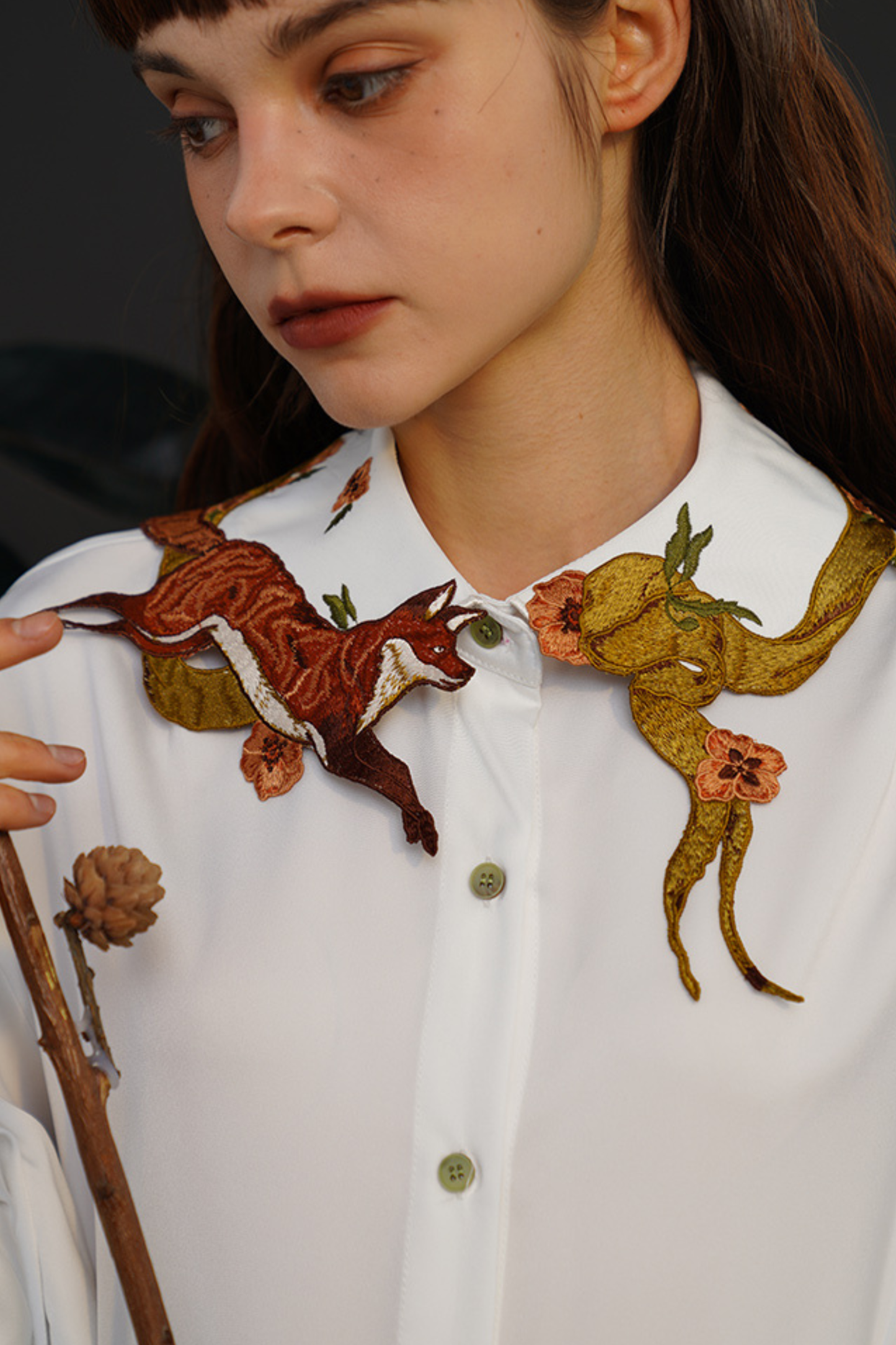 アニマルカラーレトロシャツ