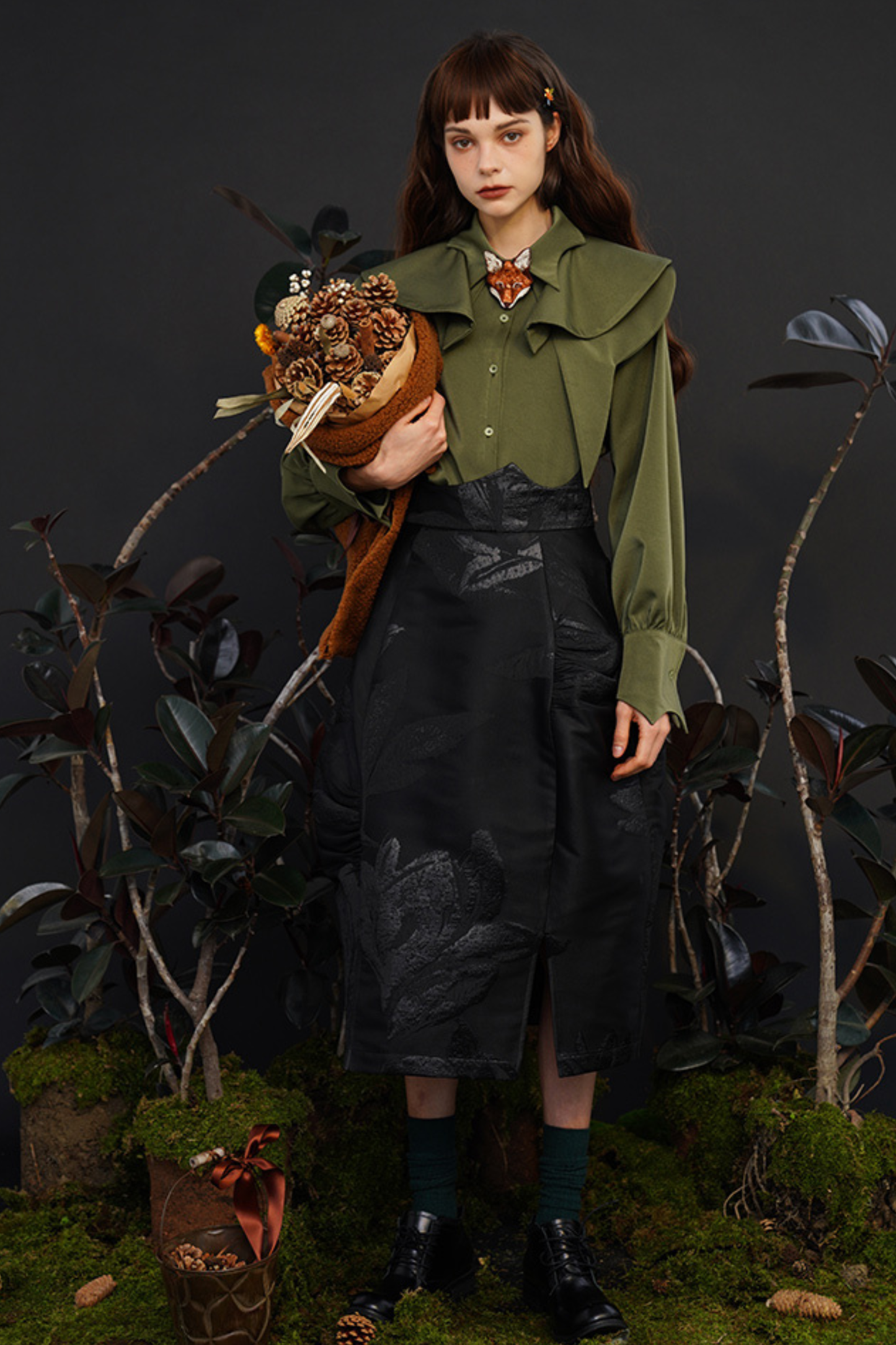 フレンチマントデザインレトロシャツ