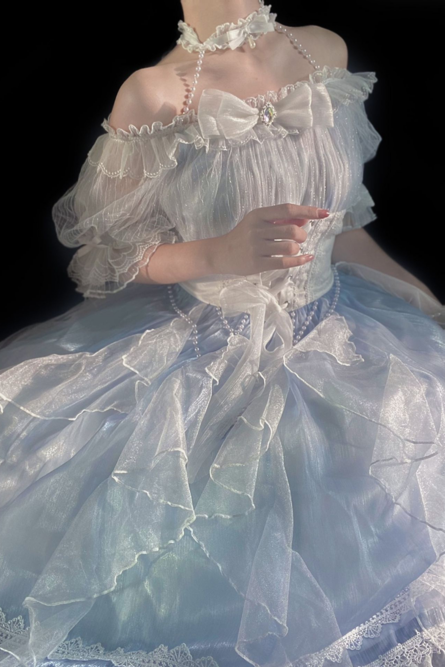 Sheer Blue Mermaid Lolita Dress