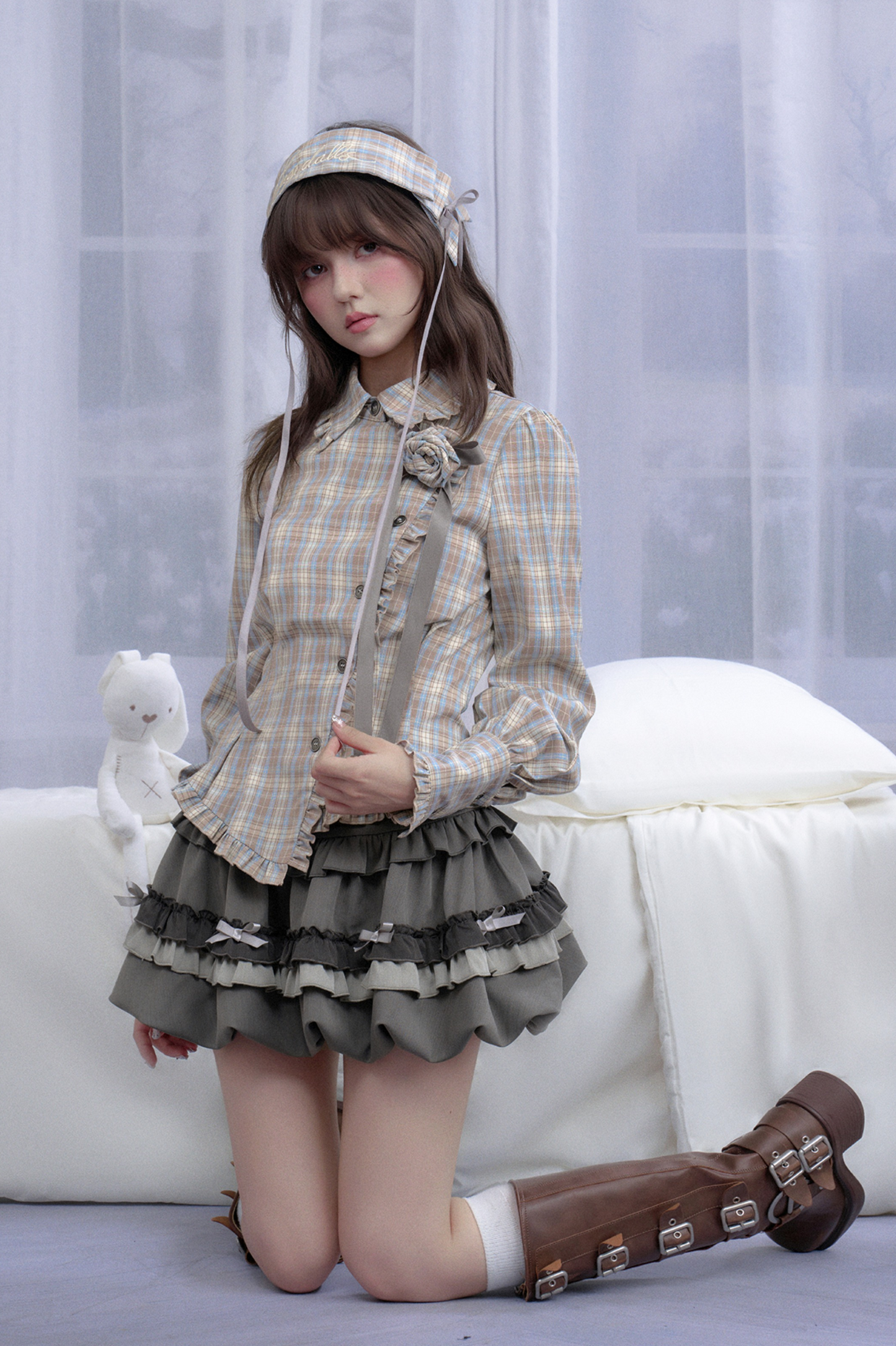 スイートクールリボンバルーンスカート(インナーパンツ付き)