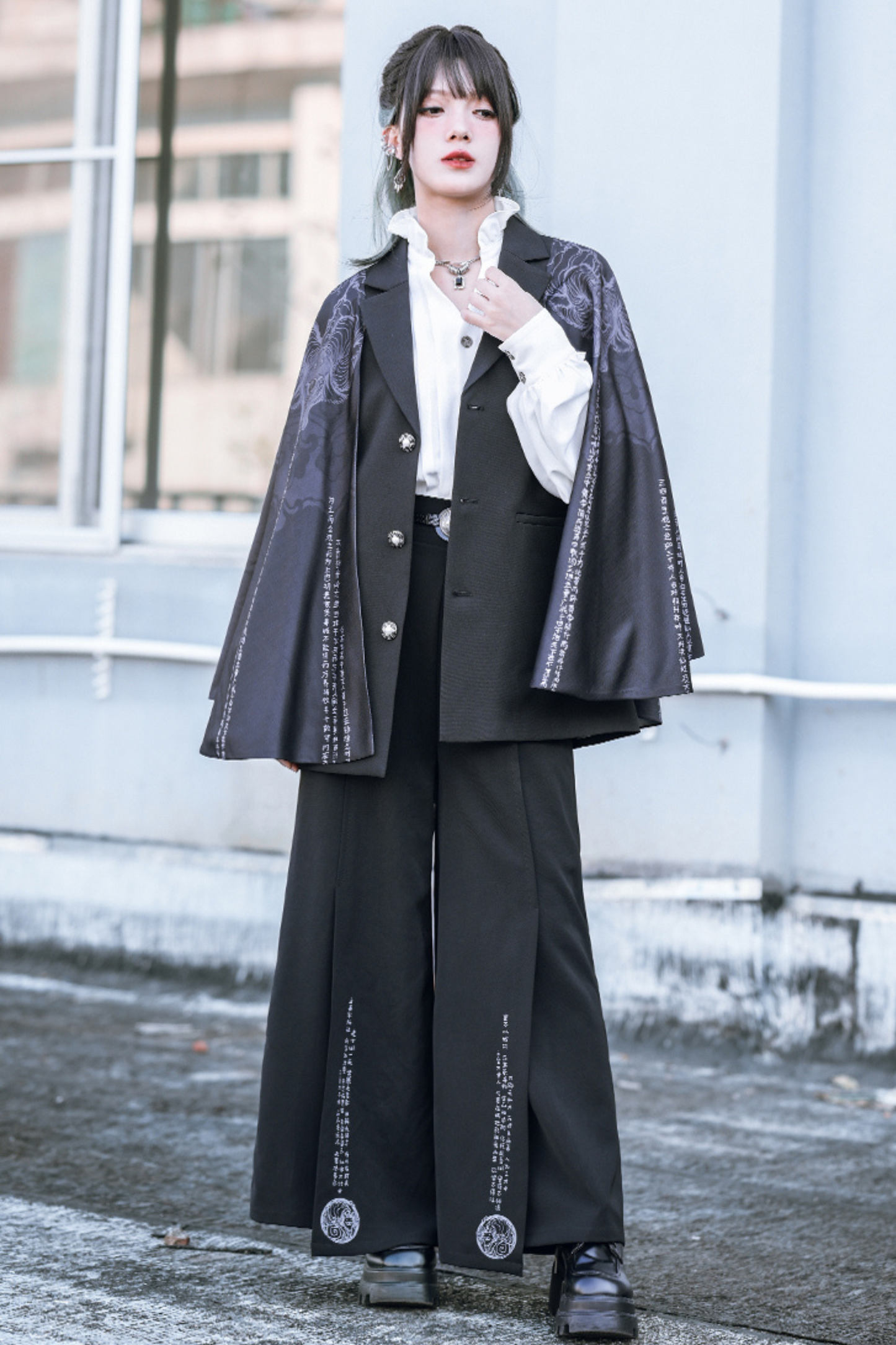 eccentric shawl jacket