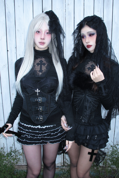 ダークナイトファーコルセット