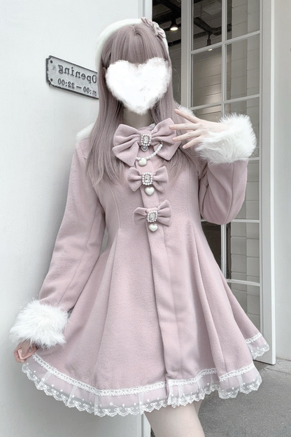 うさ耳ファーフードドールコート