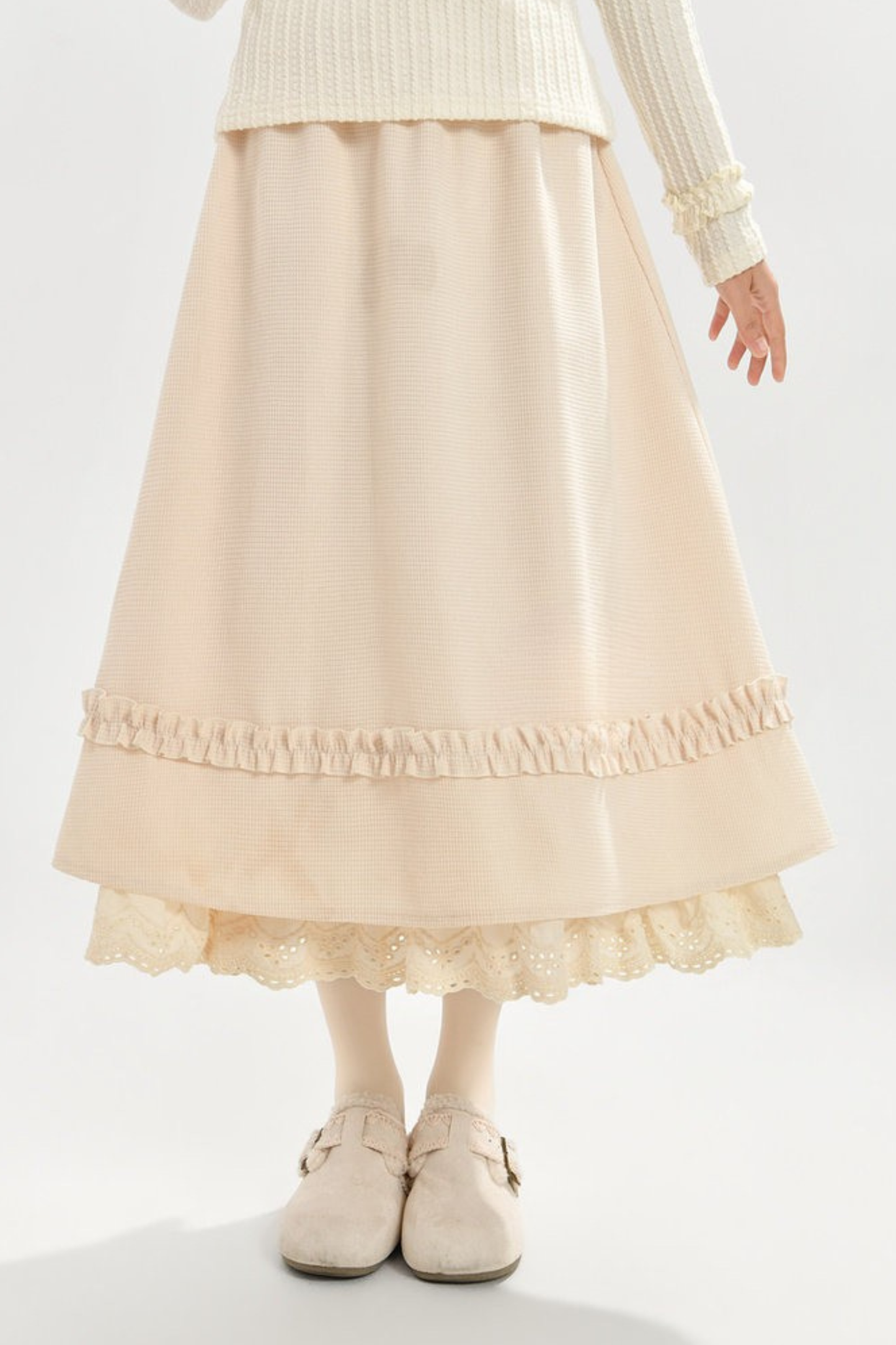 レースプレッピースタイルスカート