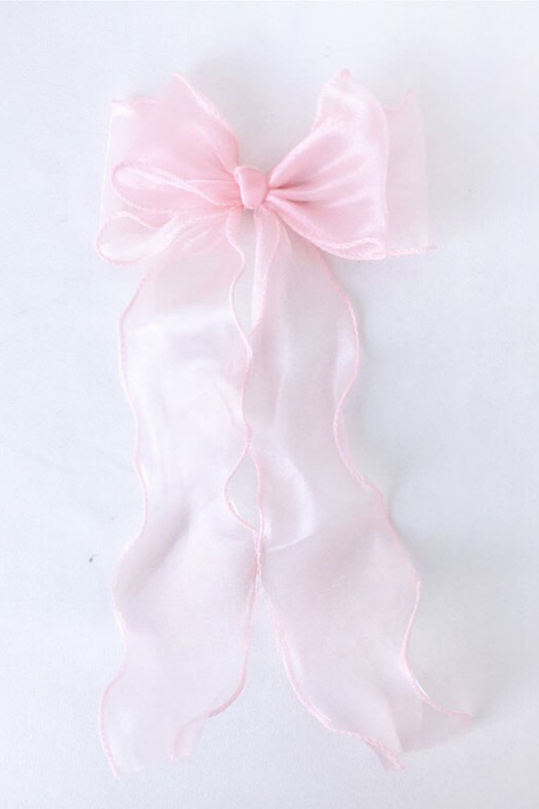 チュールリボンヘアピン