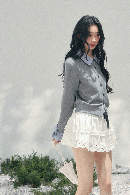 フレンチフェイクツーピースポロセーター