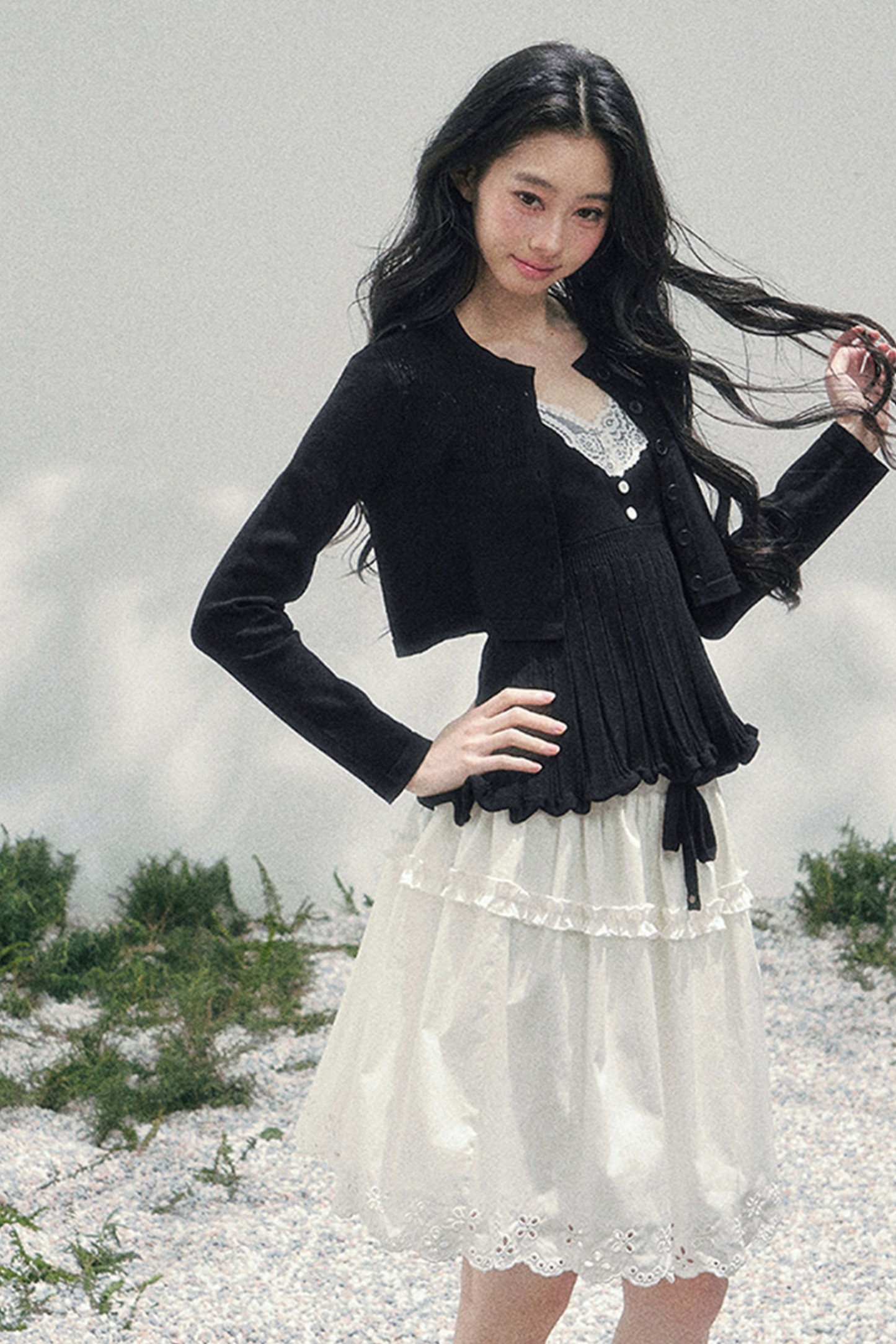 フレンチレースジャケット+キャミソール