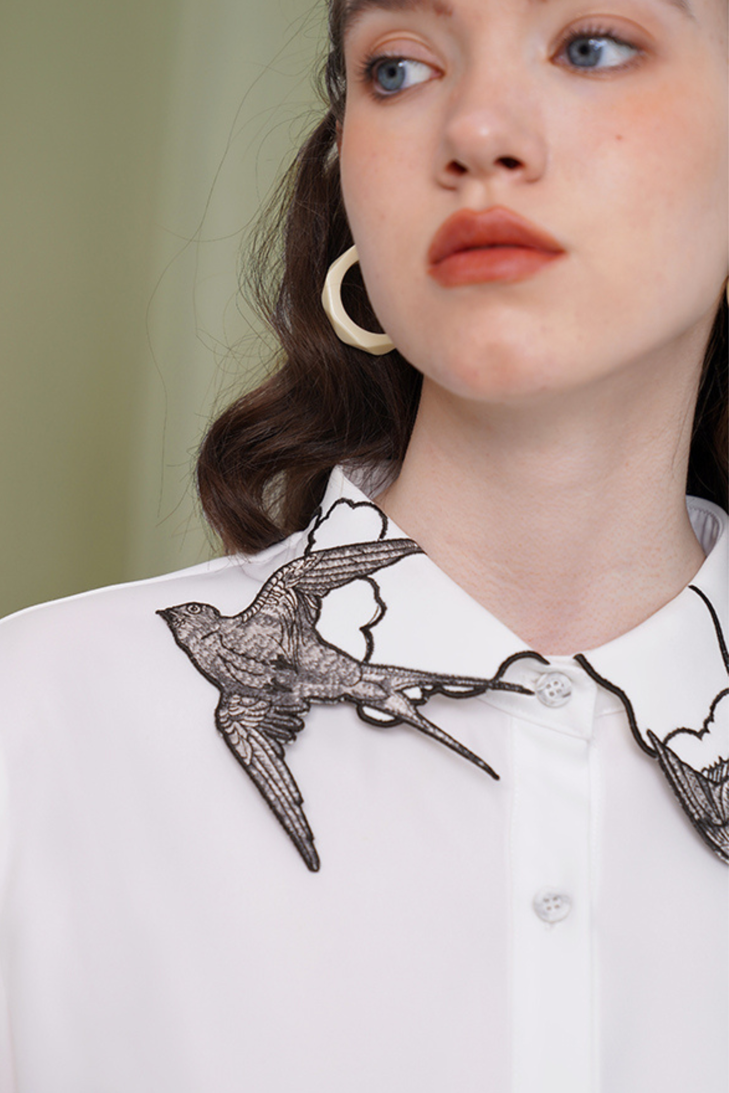 バードカラーモードシャツ