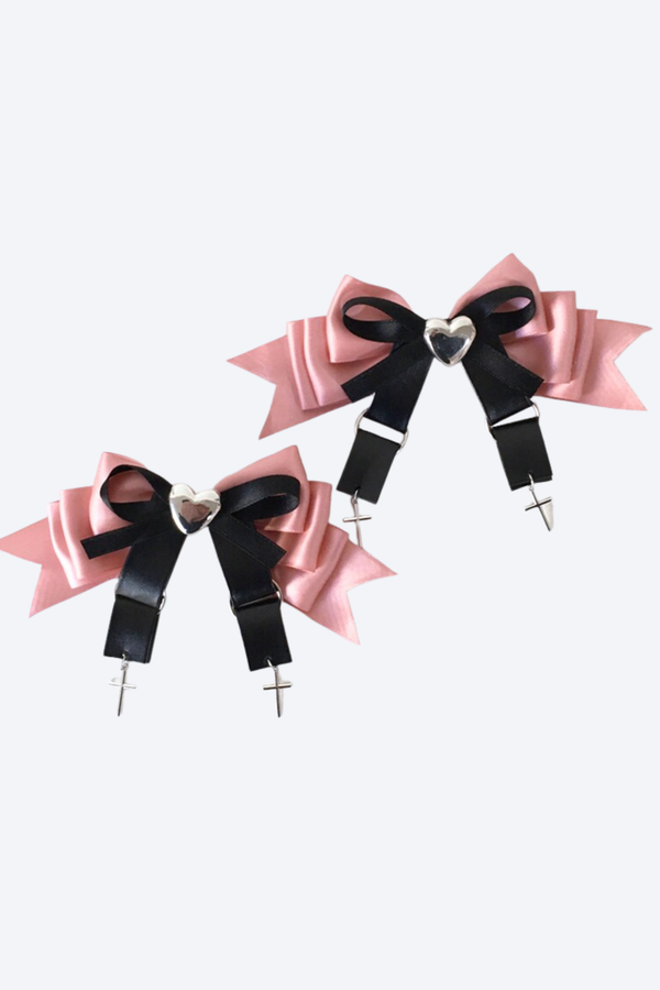 ダークスイートリボンヘアピン