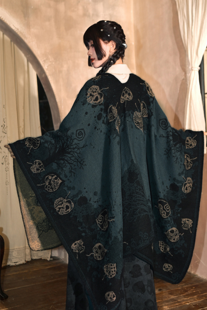 China Jacquard Long Cloak