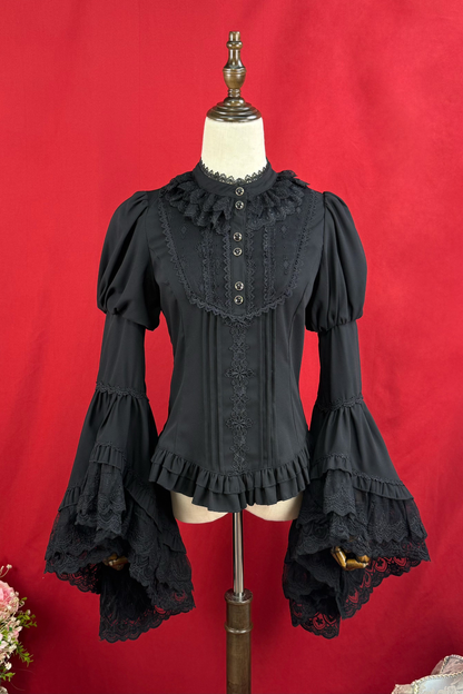 Stand collar princess sleeve Lolita blouse
