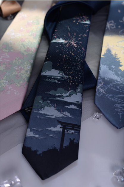 Japanese Retro Art Neckties