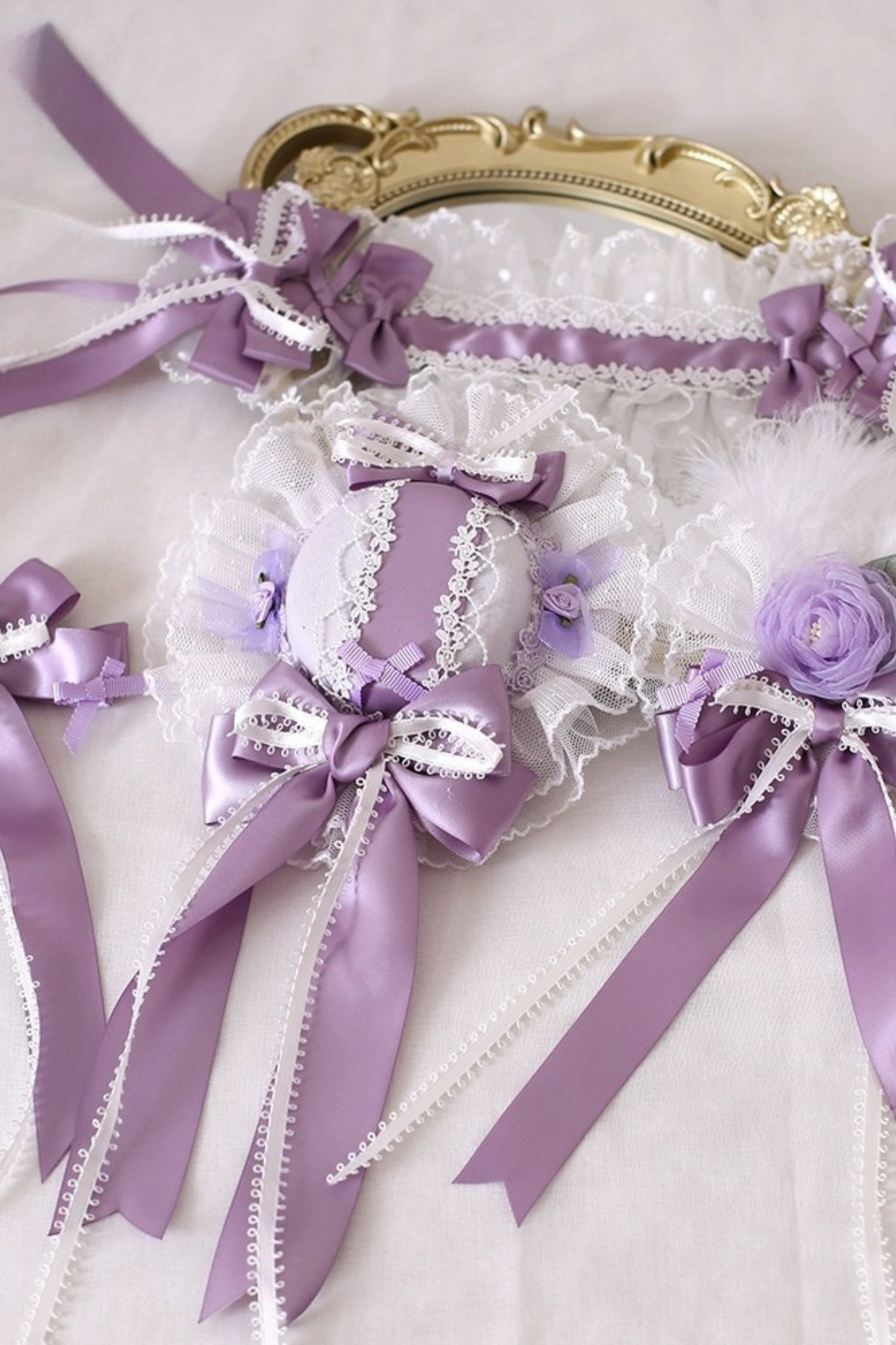 シルクサテンバレエフェザーロリータアクセサリー