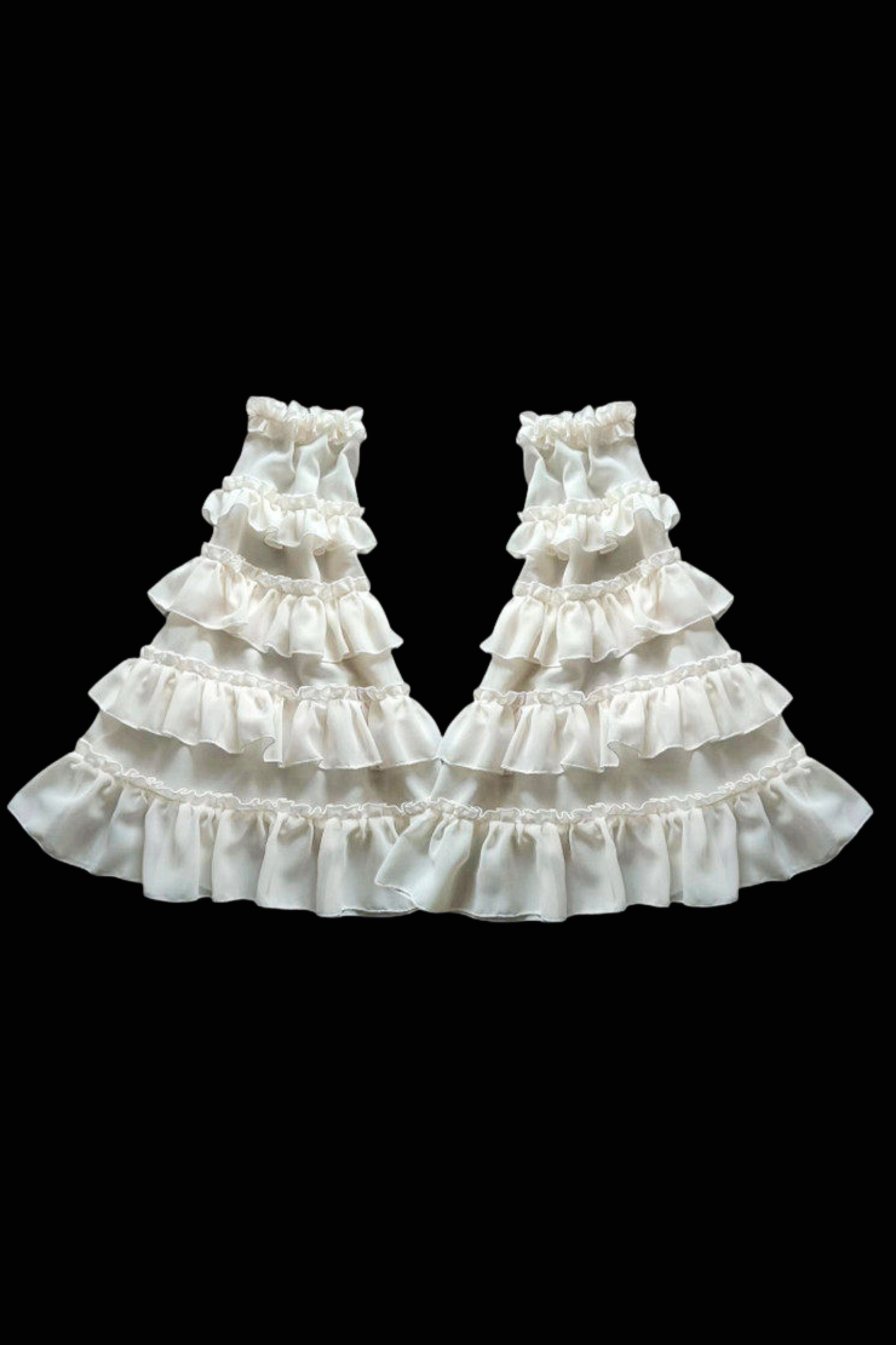 플로럴 튤 롤리타 드레스 + 소매 + 모자