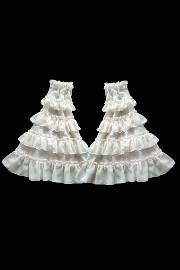 Robe Lolita en Tulle Floral + Manches + Chapeau