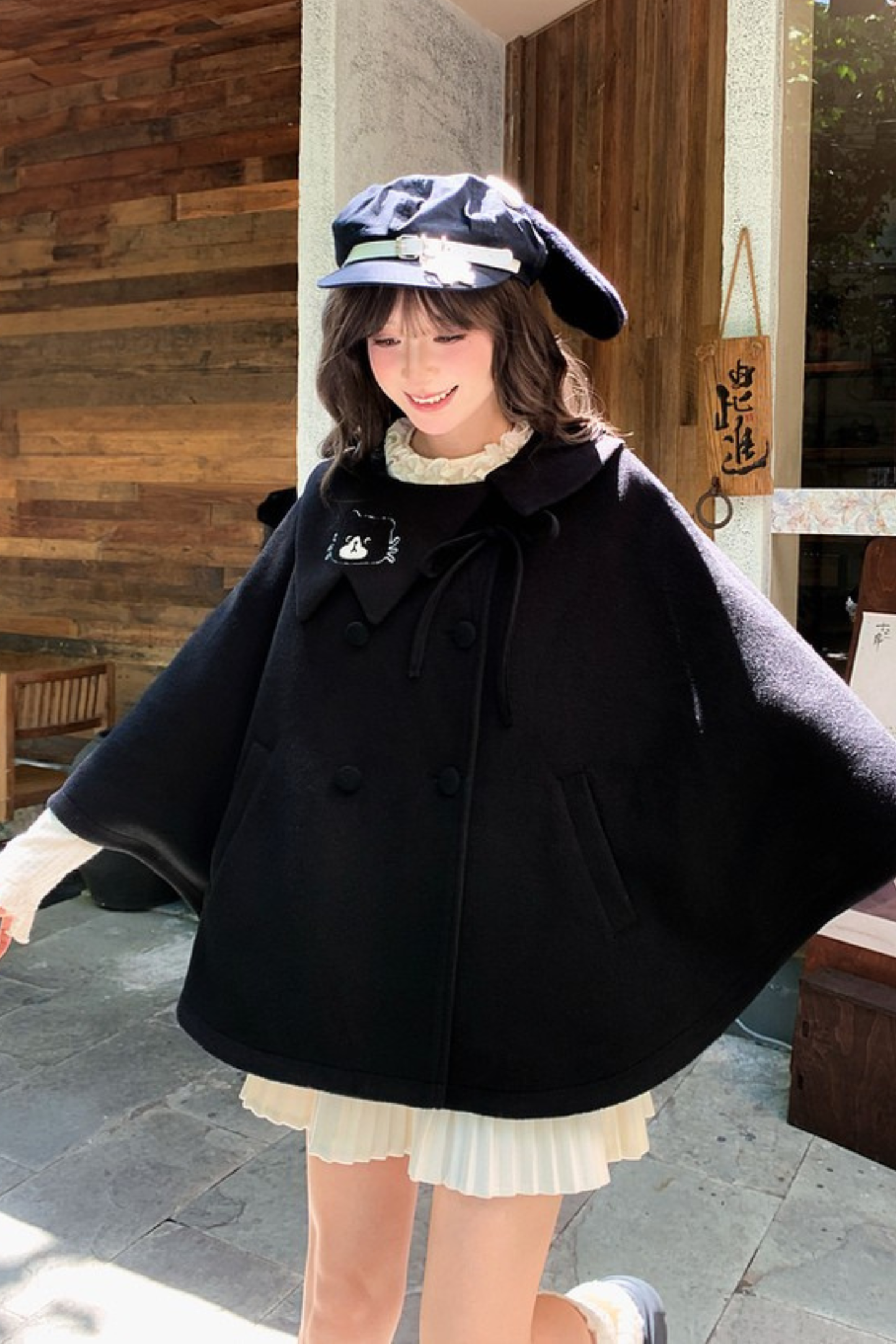 キャットドールカラーリボンマント