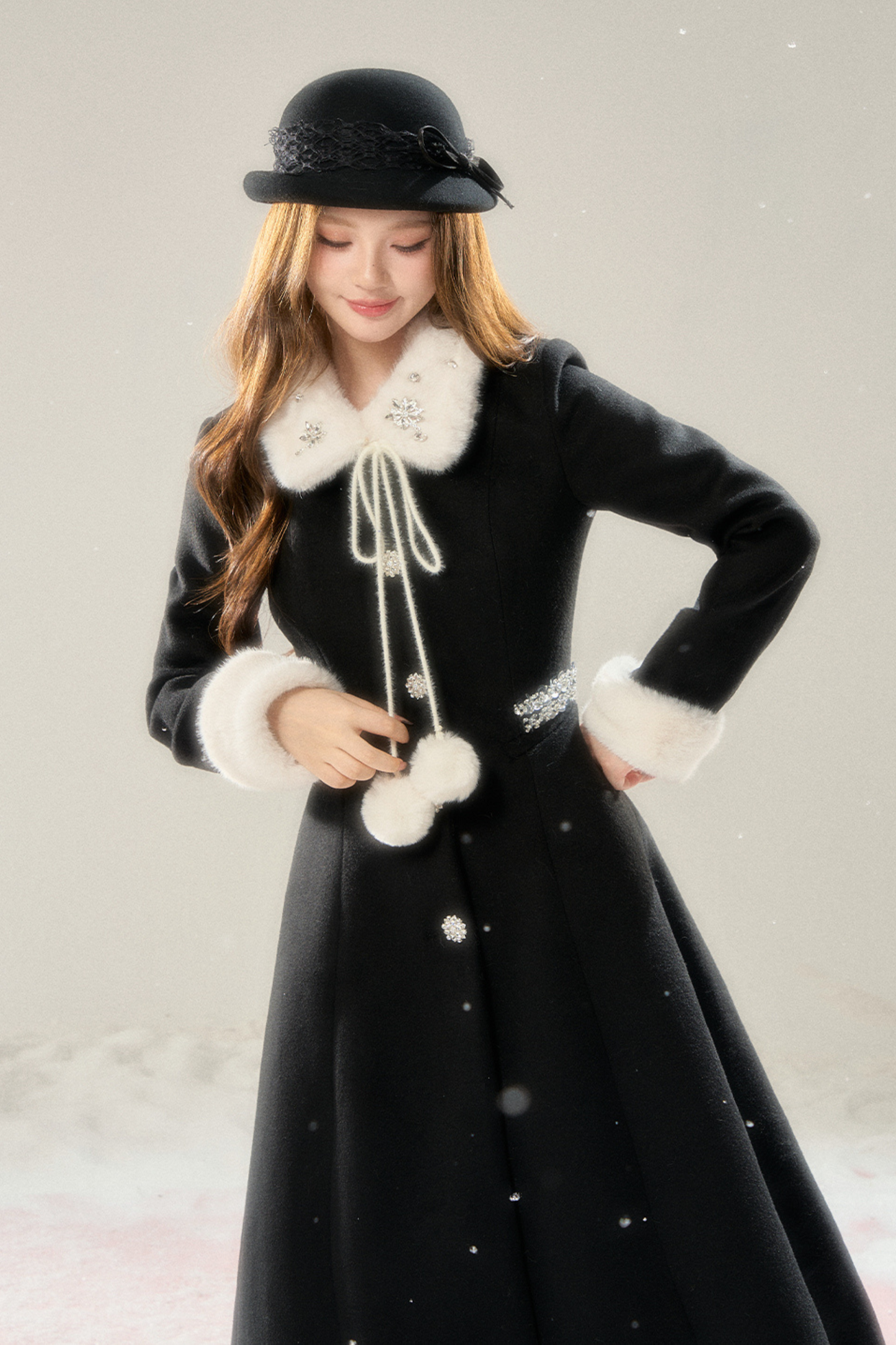 French Chic Hepburn Long Coat