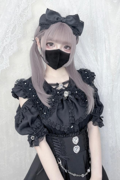 レースソフトガールラビットシャツ