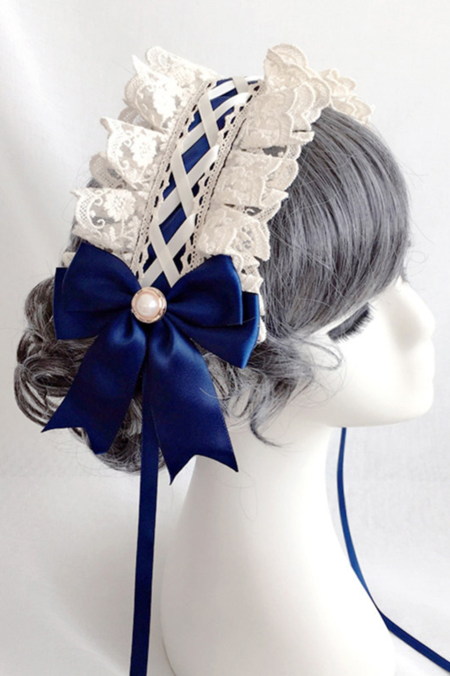 フリルリボンロリータヘッドドレス