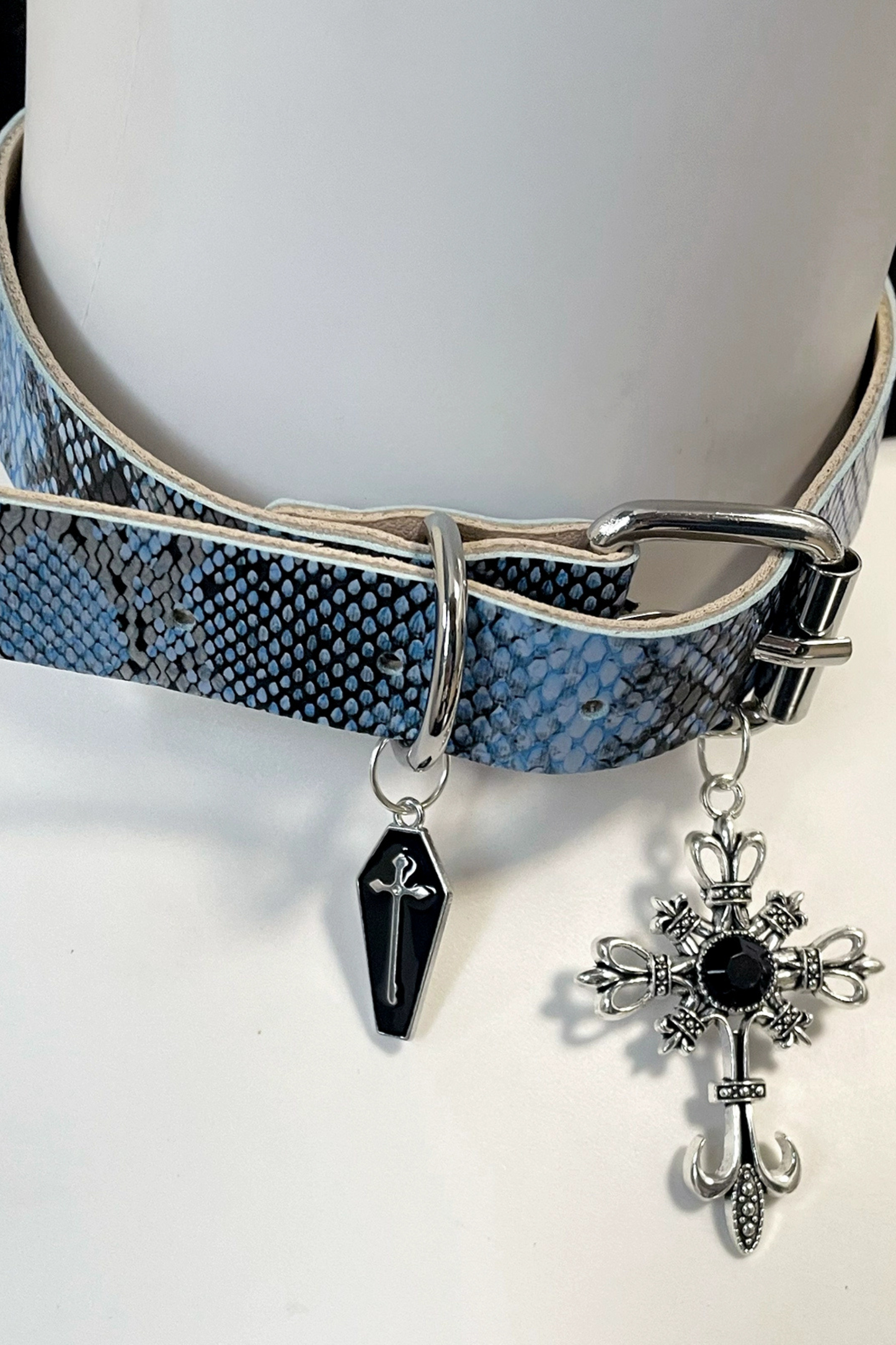 Cross Necklace Belt Choker