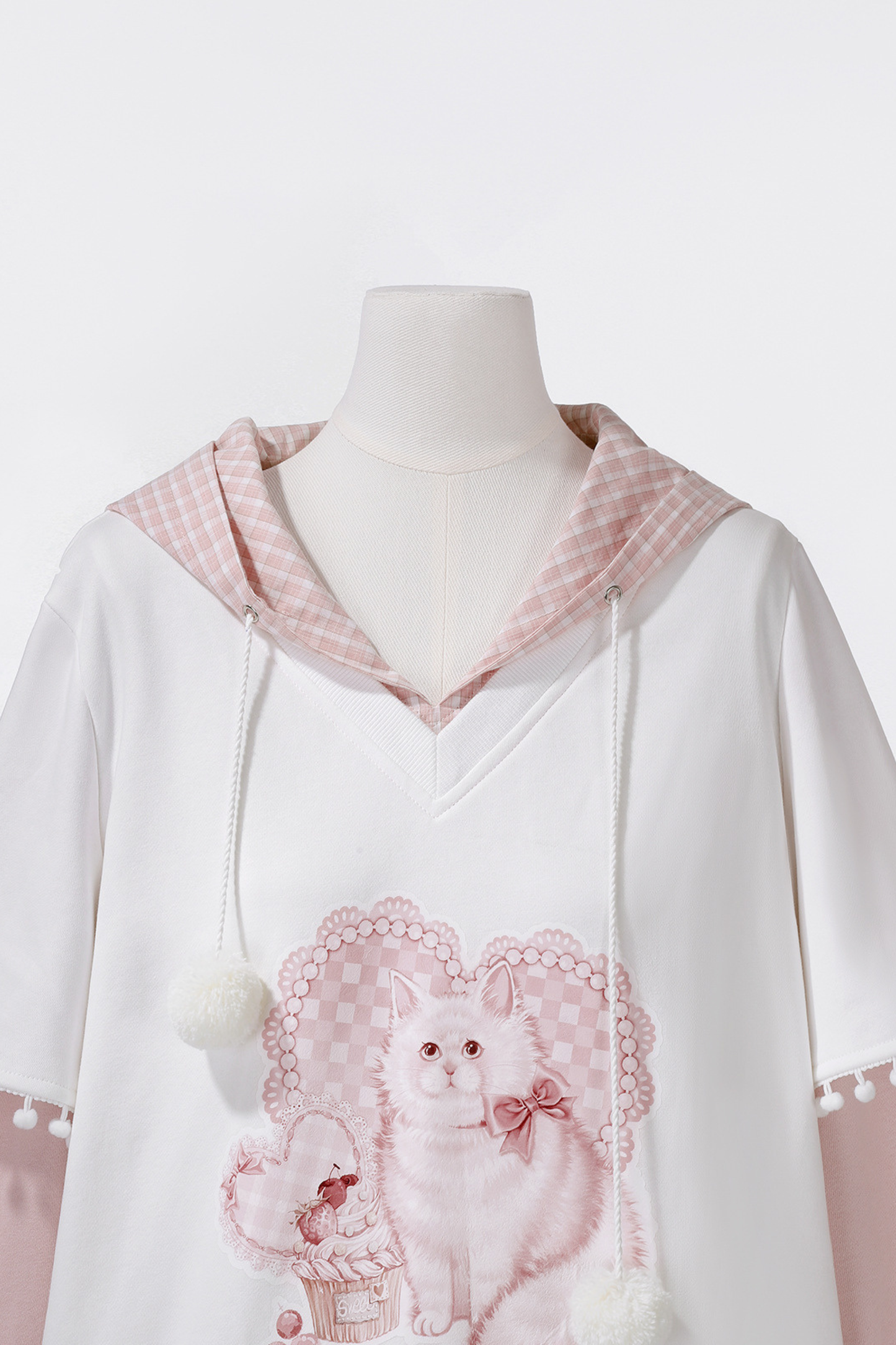 スイートキャットフードトップス+スカート+レッグウォーマー