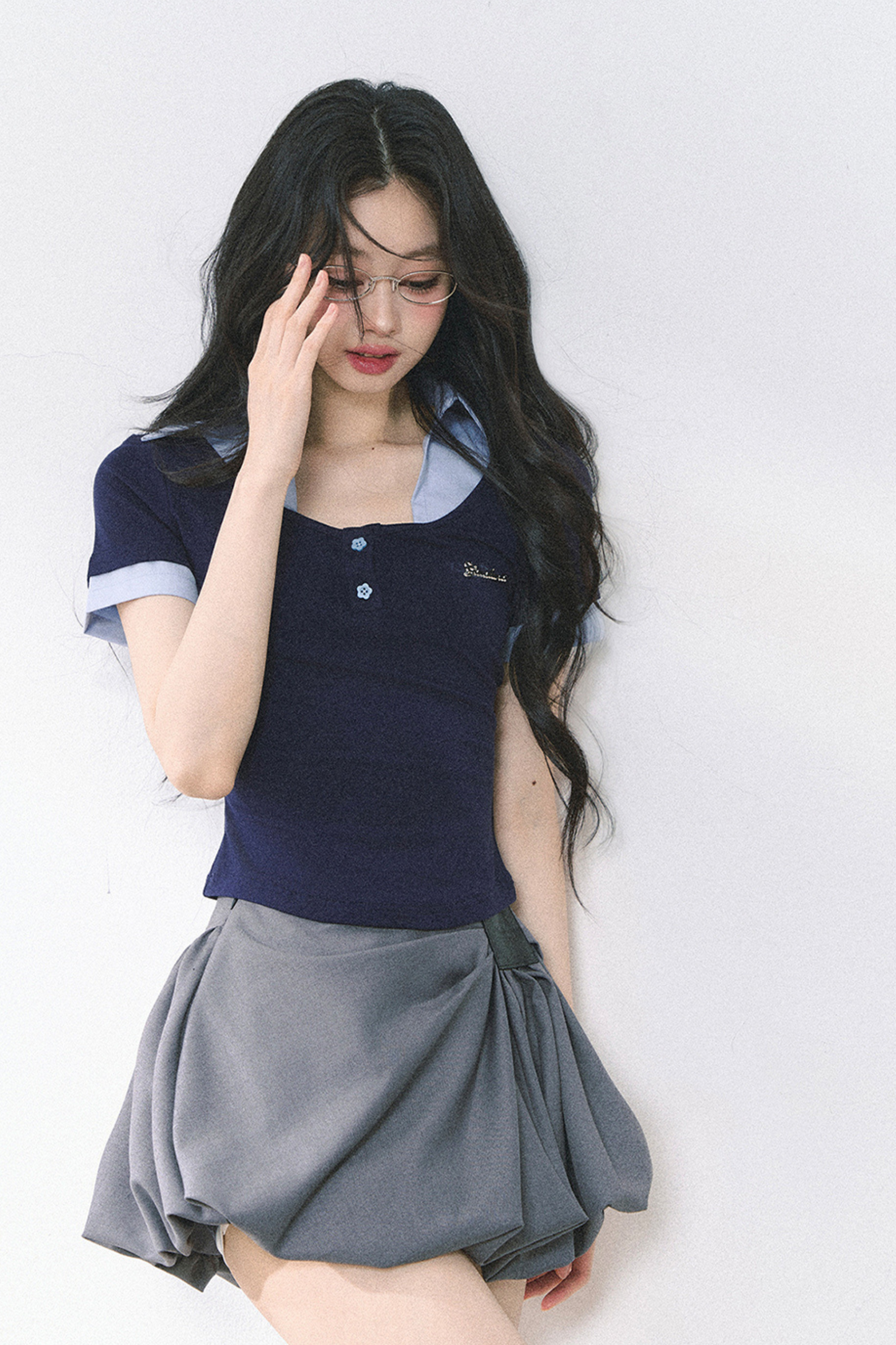 ストレートショルダーアメリカンシャツトップス